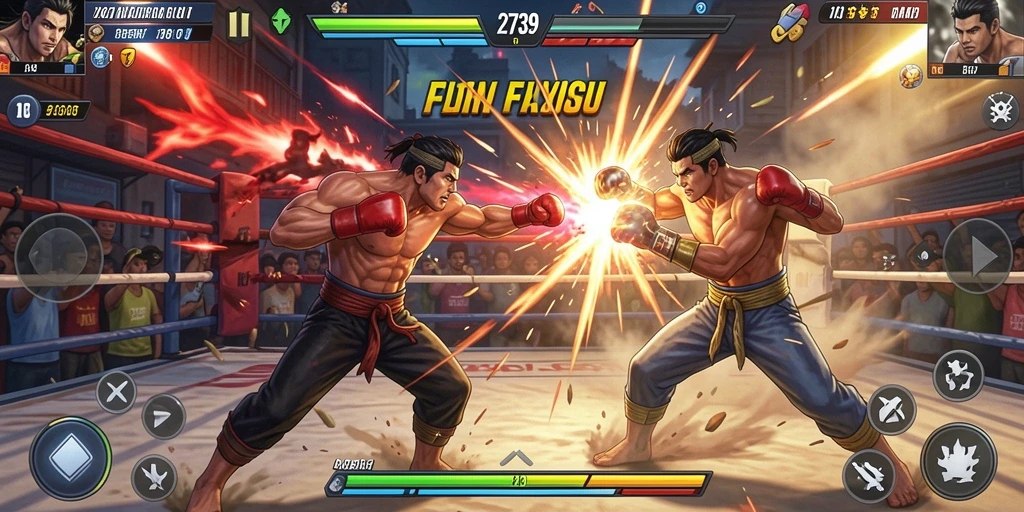 Gameplay menegangkan di arena pertarungan 2739 yang penuh aksi.