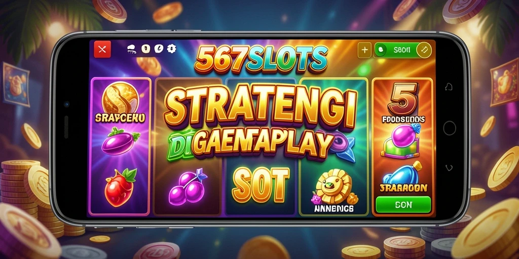 Tampilan gameplay 567SLOTS yang menarik dengan elemen strategi terintegrasi.