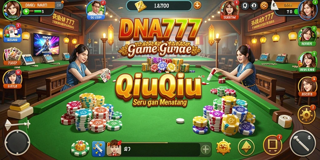 Tampilan gameplay QiuQiu yang seru dan menantang di DNA777.