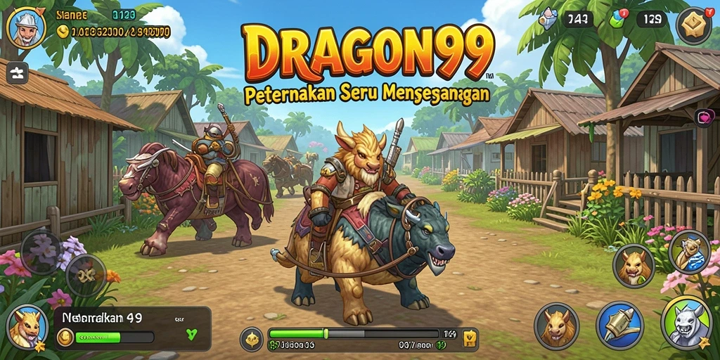 Gameplay seru bertani dan memelihara hewan dalam DRAGON99.