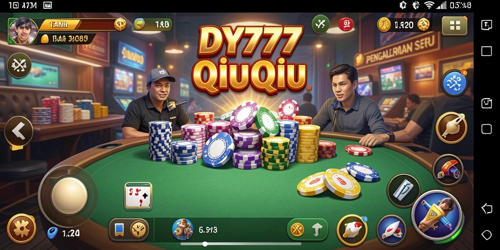 Tangkapan layar utama dari gameplay QiuQiu yang menarik di DY777.