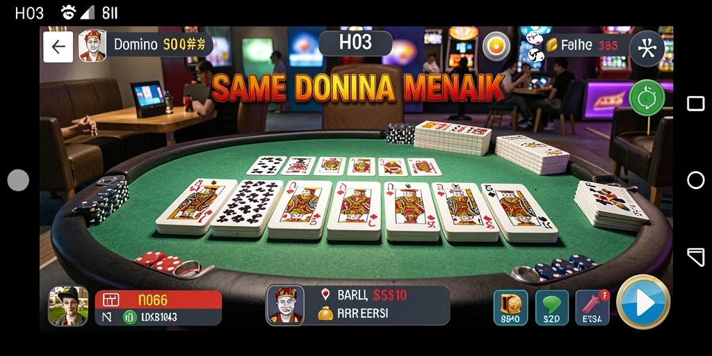 Tampilan gameplay H03 dengan grafis Domino yang menawan.