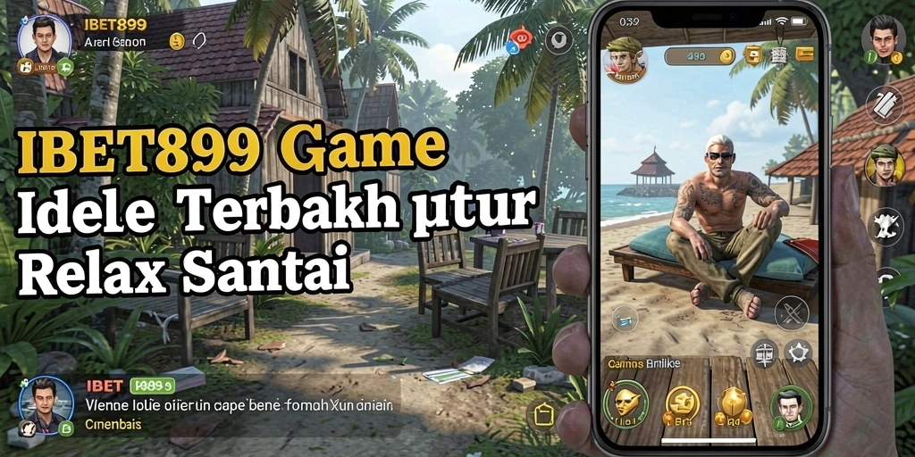 Screenshot gameplay IBET899 yang menampilkan karakter dalam aksi santai.