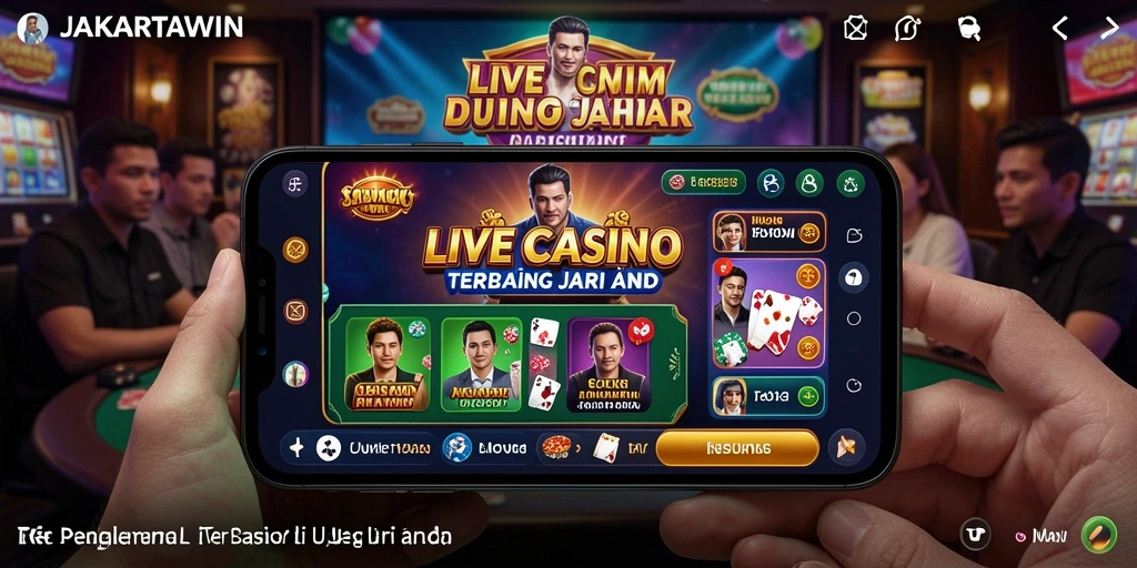 Tampilan menarik gameplay Live Casino JAKARTAWIN dengan dealer profesional.