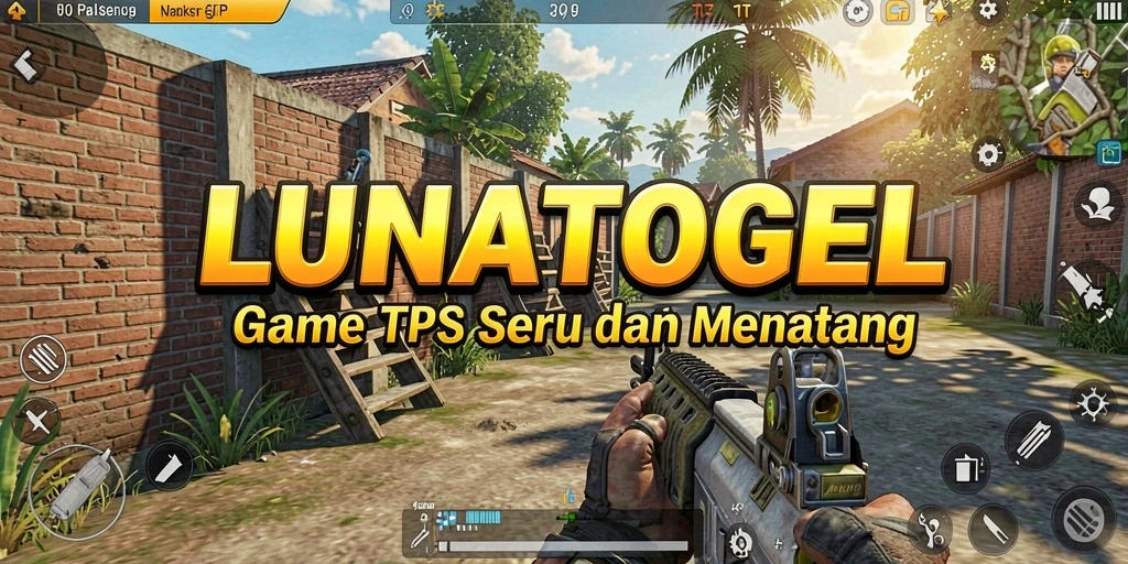 Screenshot LUNATOGEL menampilkan aksi seru dalam pertempuran TPS.