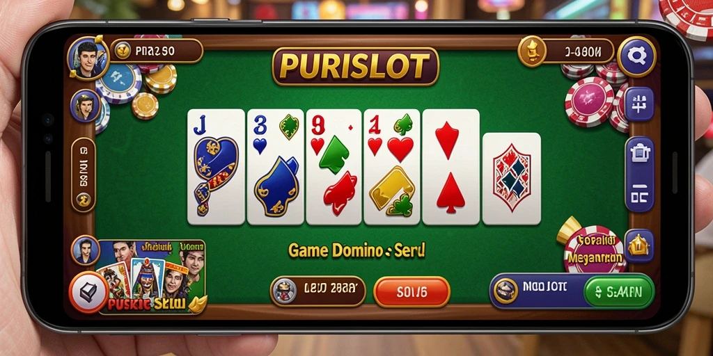 Screenshot menunjukkan gameplay intens dalam PURISLOT.