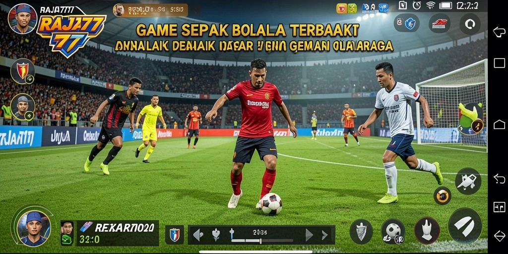 Gameplay sepak bola yang mendebarkan dan penuh aksi dari RAJA777.